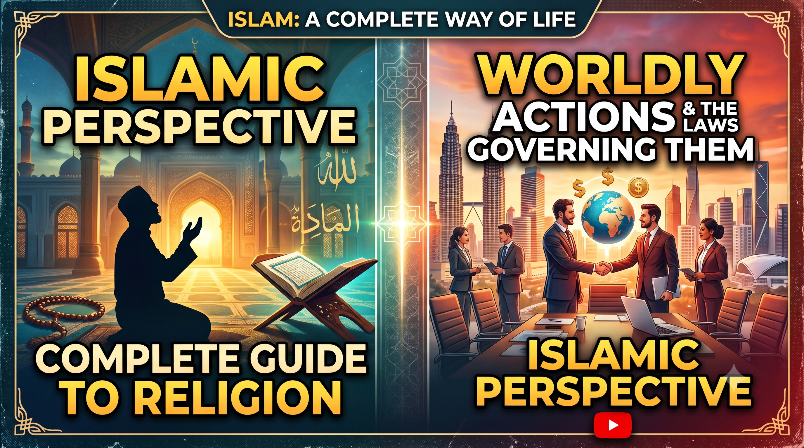 Religious and Worldly Actions in an Islamic Perspective
